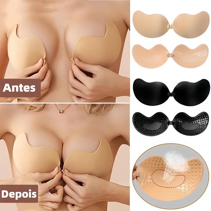 Soutien Sem Alças de Silicone: Invisível, Respirável e Reutilizável